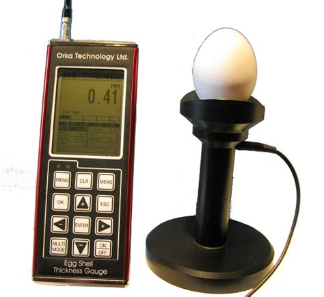 how to measure egg shell thickness|egg shell thickness tester.